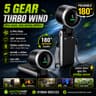 5 Gear Turbo Wind Portable Handheld Fan